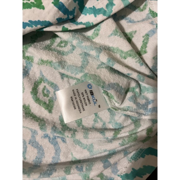 IBKUL HOLLIE TURQUOISE LIME Short‎ Sleeve Mock Neck Golf Ladies Shirt Size S - Picture 10 of 10